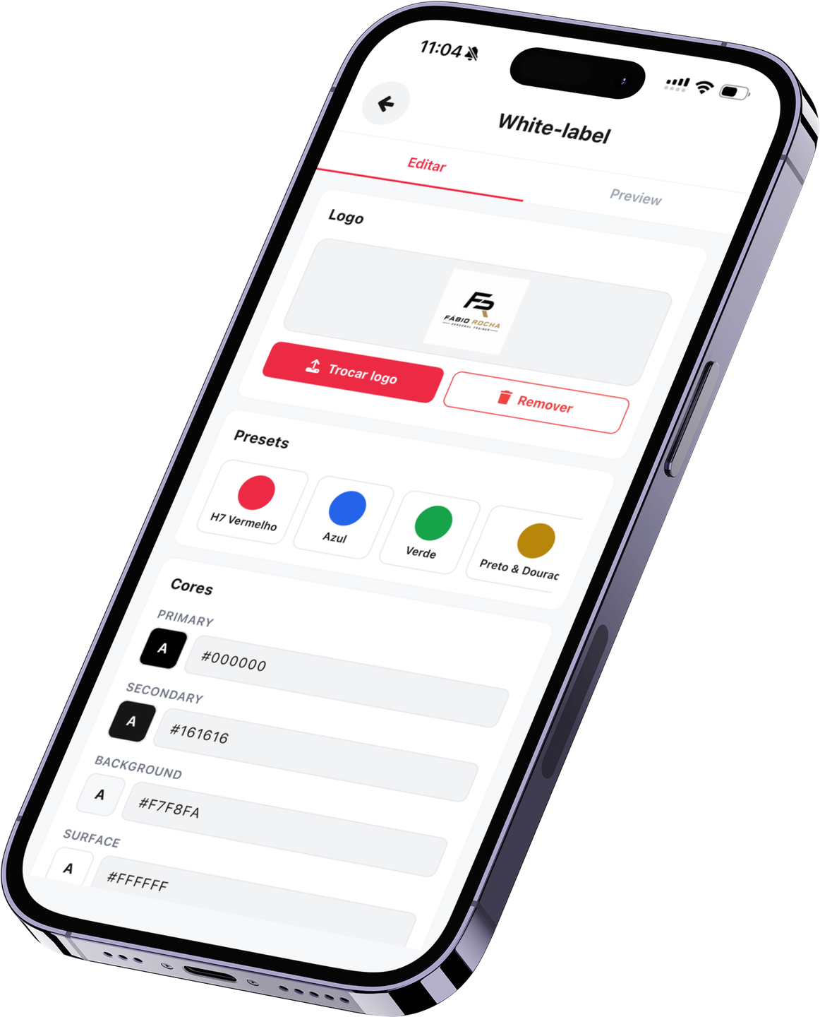 Configuração White Label do app